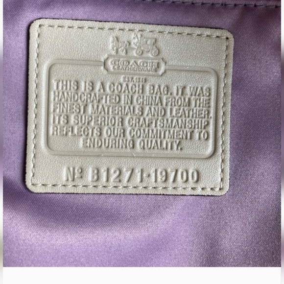 Coach Metallic Gold Shoulder Bag - Picture 5 of 11